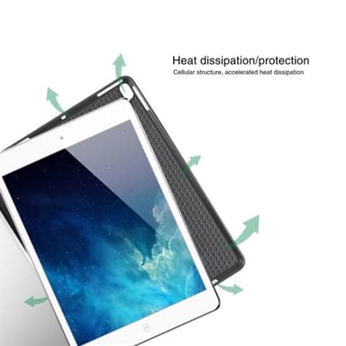 Konstläderfodral med pennhållare till iPad Pro 10,5""