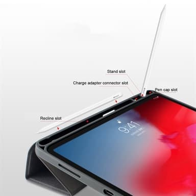 Konstläderfodral med pennhållare till iPad Pro 12,9"" 2018