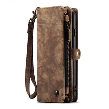 CaseMe mobilfodral 008 8-kort iPhone 16e - Brun