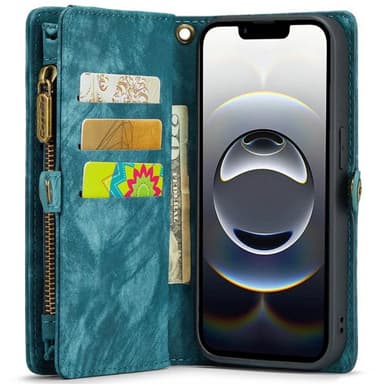 CaseMe mobilfodral 008 8-kort iPhone 16e - Blå