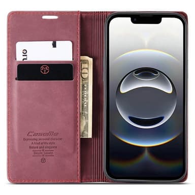 CaseMe mobilfodral 013 iPhone 16e - Vinröd