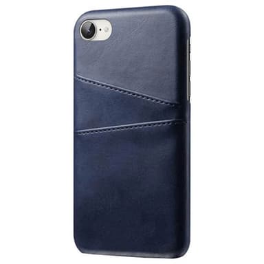 Retro skal med kortplatser iPhone 16e - Blå