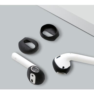 Öronskydd i Silikon för AirPods 1/2 Generation Svart