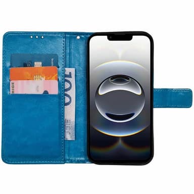 Plånboksfodral 3-kort iPhone 16e - Ljusblå