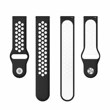 EBN Sport klockarmband OnePlus Watch 3 - Svart/vit