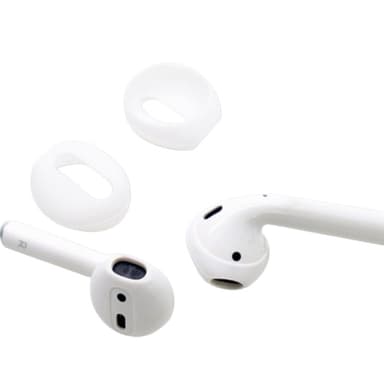 Öronskydd i Silikon för AirPods 1/2 Generation Vit