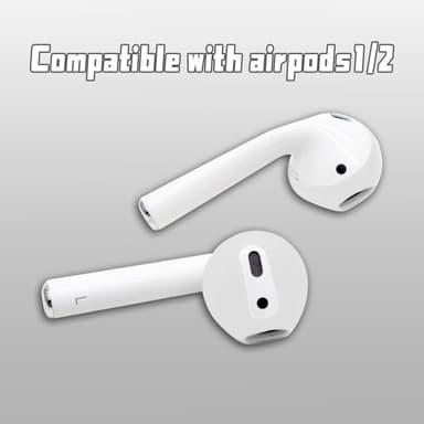 Öronskydd i Silikon för AirPods 1/2 Generation Vit