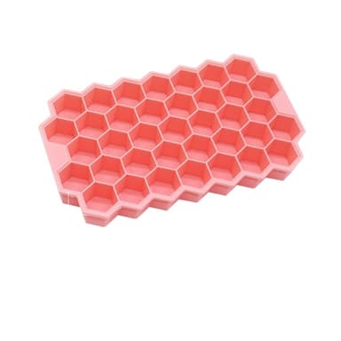 Isbitsform i Silikon med Lock, 2-pack Rosa