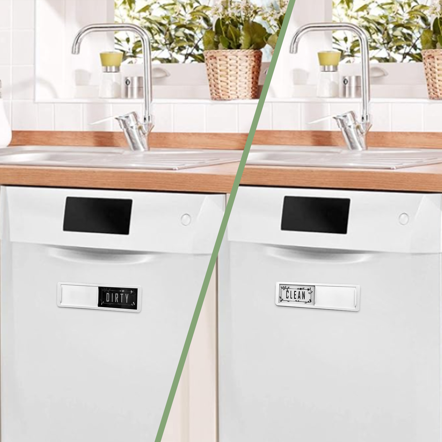 Magnet för Diskmaskin Ren/Smutsig skylt