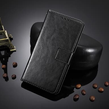 SKALO Nothing Phone (3a) 5G PU-läder Plånboksfodral - Svart - Svart