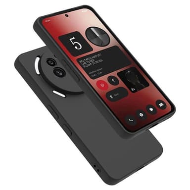 SKALO Nothing Phone (3a) Pro 5G Mattsvart Ultratunn TPU Skal - Svart
