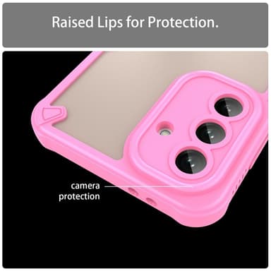 SKALO Samsung A36 5G Armor Hybrid Frosted Skal - Rosa