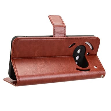 SKALO Nothing Phone (3a) 5G PU-läder Plånboksfodral - Brun - Brun