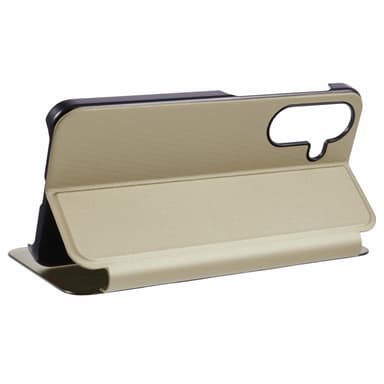 SKALO Samsung A36 5G Clear View Plånboksfodral - Guld