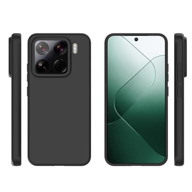 SKALO Xiaomi 15 Mattsvart Ultratunn TPU Skal - Svart