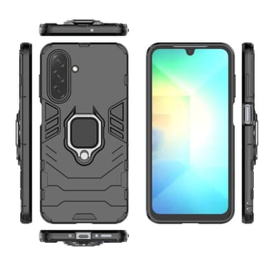 SKALO Samsung A26 5G Armor Metallring Skal - Svart