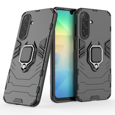 SKALO Samsung A26 5G Armor Metallring Skal - Svart