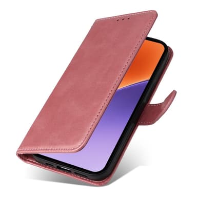SKALO Xiaomi 15 PU-läder Plånboksfodral - Rosa
