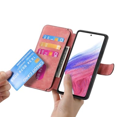 SKALO Samsung A26 5G CASENEO MW-03 Plånboksfodral - Rosa