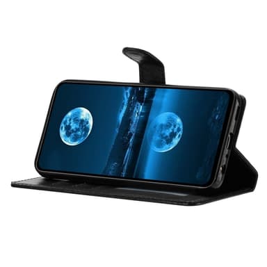 SKALO Samsung A26 5G PU-läder Plånboksfodral - Svart