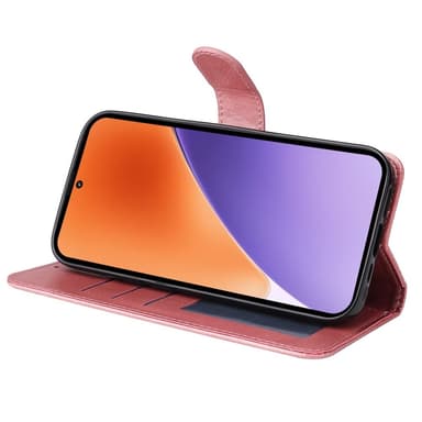 SKALO Xiaomi 15 PU-läder Plånboksfodral - Rosa