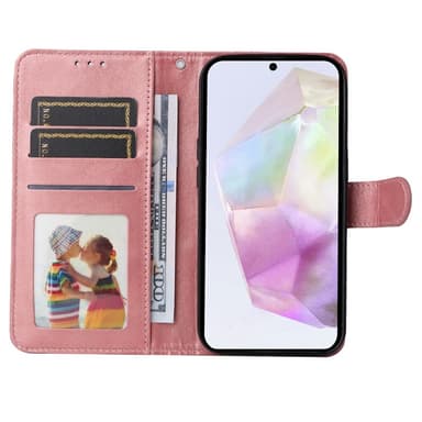 SKALO Samsung A36 5G PU-läder Plånboksfodral - Rosa