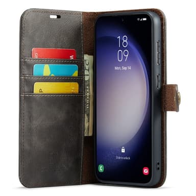 DG MING Samsung A56 5G 2-i-1 Magnet Plånboksfodral - Grå