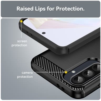 SKALO Samsung A36 5G Armor Carbon Skal - Svart