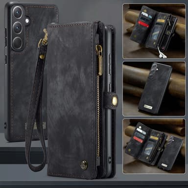 CaseMe Samsung A36 5G 008 BIg Wallet 2in1 Magnet Plånboksfodral - Svart