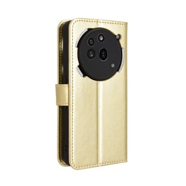 SKALO Nothing Phone (3a) Pro 5G PU-läder Plånboksfodral - Guld - Guld