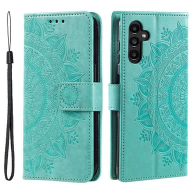 SKALO Samsung A36 5G Mandala Plånboksfodral - Turkos