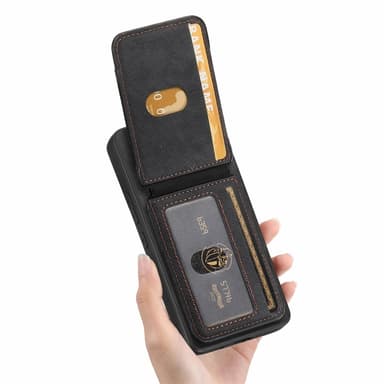 SKALO Xiaomi 15 2-i-1 Magnetisk korthållare Skal - Svart