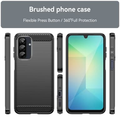 SKALO Samsung A26 5G Armor Carbon Skal - Svart