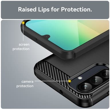 SKALO Samsung A26 5G Armor Carbon Skal - Svart