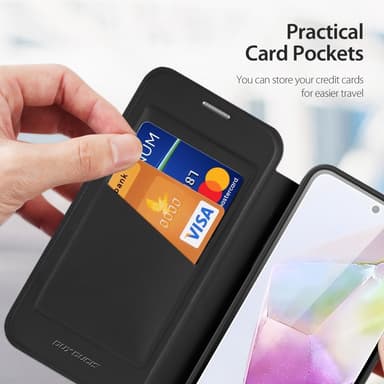 DUX DUCIS Samsung A56 5G Skin X Pro Plånboksfodral - Svart