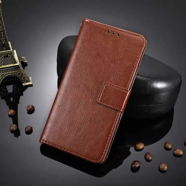 SKALO Nothing Phone (3a) Pro 5G PU-läder Plånboksfodral - Brun - Brun