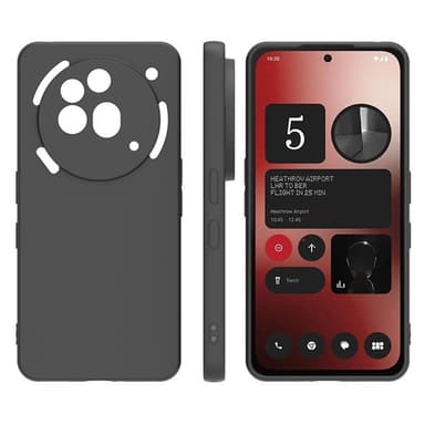 SKALO Nothing Phone (3a) Pro 5G Mattsvart Ultratunn TPU Skal - Svart