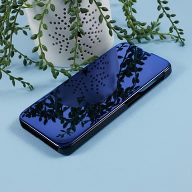 SKALO Samsung A36 5G Clear View Plånboksfodral - Blå
