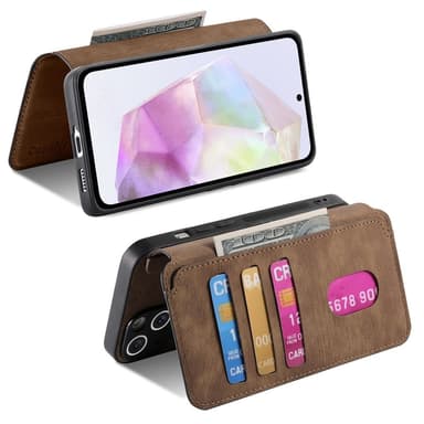 SKALO Samsung A36 5G CASENEO MW-03 Plånboksfodral - Brun