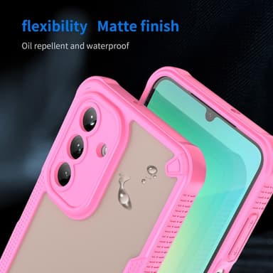 SKALO Samsung A26 5G Armor Hybrid Frosted Skal - Rosa