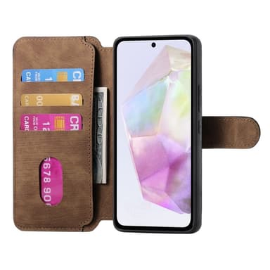 SKALO Samsung A36 5G CASENEO MW-03 Plånboksfodral - Brun