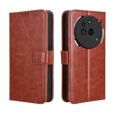 SKALO Nothing Phone (3a) Pro 5G PU-läder Plånboksfodral - Brun - Brun