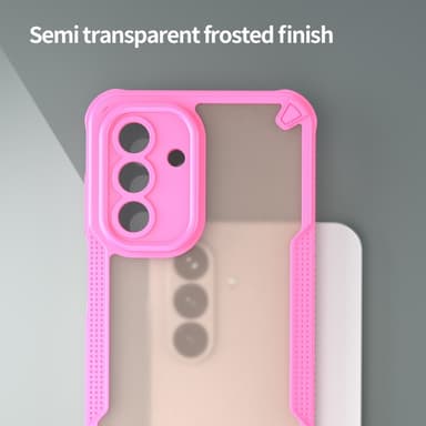 SKALO Samsung A26 5G Armor Hybrid Frosted Skal - Rosa