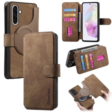 SKALO Samsung A36 5G CASENEO MW-03 Plånboksfodral - Brun