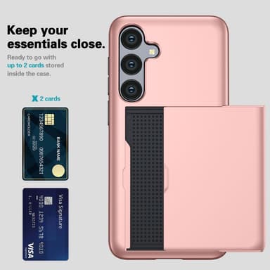 SKALO Samsung A36 5G Armor Korthållare Skal - Blå
