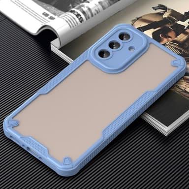 SKALO Samsung A56 5G Armor Hybrid Frosted Skal - Blå