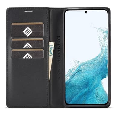 SKALO Samsung A26 5G LC.IMEEKE Carbon Fiber Plånboksfodral - Svart