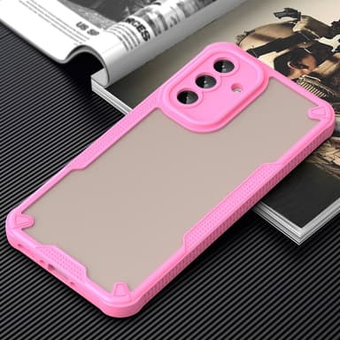 SKALO Samsung A56 5G Armor Hybrid Frosted Skal - Rosa