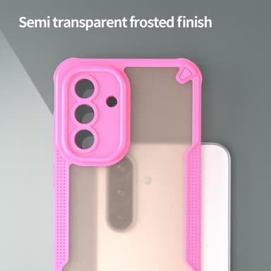 SKALO Samsung A56 5G Armor Hybrid Frosted Skal - Rosa