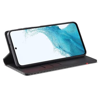 SKALO Samsung A26 5G LC.IMEEKE Carbon Fiber Plånboksfodral - Svart
